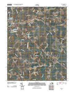Ivor Virginia Historical topographic map, 1:24000 scale, 7.5 X 7.5 Minute, Year 2010