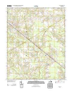 Ivor Virginia Historical topographic map, 1:24000 scale, 7.5 X 7.5 Minute, Year 2013
