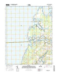 Jamesville Virginia Current topographic map, 1:24000 scale, 7.5 X 7.5 Minute, Year 2016