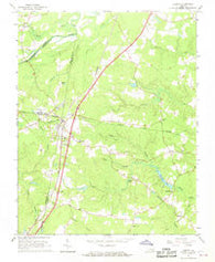Jarratt Virginia Historical topographic map, 1:24000 scale, 7.5 X 7.5 Minute, Year 1966