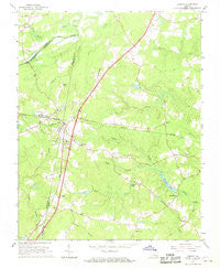 Jarratt Virginia Historical topographic map, 1:24000 scale, 7.5 X 7.5 Minute, Year 1966