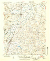 Jarratt Virginia Historical topographic map, 1:62500 scale, 15 X 15 Minute, Year 1951