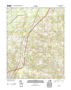 Jarratt Virginia Historical topographic map, 1:24000 scale, 7.5 X 7.5 Minute, Year 2013