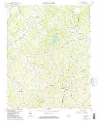 Java Virginia Historical topographic map, 1:24000 scale, 7.5 X 7.5 Minute, Year 1966