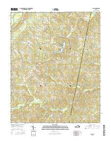 Java Virginia Current topographic map, 1:24000 scale, 7.5 X 7.5 Minute, Year 2016