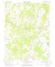 Jeffersonton Virginia Historical topographic map, 1:24000 scale, 7.5 X 7.5 Minute, Year 1966