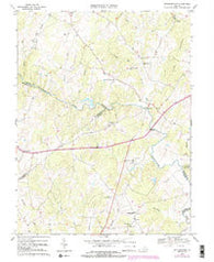 Jeffersonton Virginia Historical topographic map, 1:24000 scale, 7.5 X 7.5 Minute, Year 1966