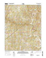 Jeffersonton Virginia Current topographic map, 1:24000 scale, 7.5 X 7.5 Minute, Year 2016