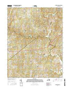 Jeffersonton Virginia Current topographic map, 1:24000 scale, 7.5 X 7.5 Minute, Year 2016