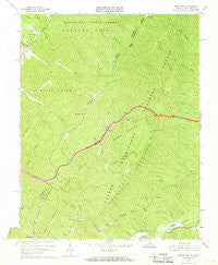 Jerrys Run Virginia Historical topographic map, 1:24000 scale, 7.5 X 7.5 Minute, Year 1966