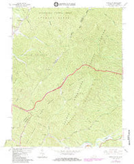 Jerrys Run Virginia Historical topographic map, 1:24000 scale, 7.5 X 7.5 Minute, Year 1966