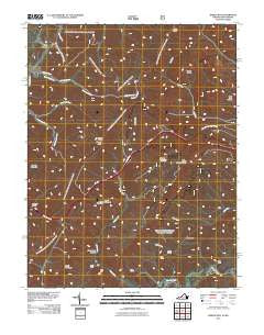 Jerrys Run Virginia Historical topographic map, 1:24000 scale, 7.5 X 7.5 Minute, Year 2011
