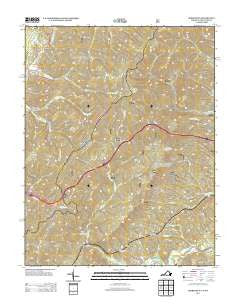 Jerrys Run Virginia Historical topographic map, 1:24000 scale, 7.5 X 7.5 Minute, Year 2013