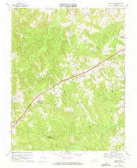 Jetersville Virginia Historical topographic map, 1:24000 scale, 7.5 X 7.5 Minute, Year 1968