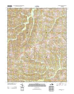Jetersville Virginia Historical topographic map, 1:24000 scale, 7.5 X 7.5 Minute, Year 2013
