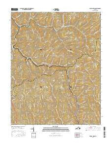Jewell Ridge Virginia Current topographic map, 1:24000 scale, 7.5 X 7.5 Minute, Year 2016