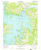 John H Kerr Dam Virginia Historical topographic map, 1:24000 scale, 7.5 X 7.5 Minute, Year 1968