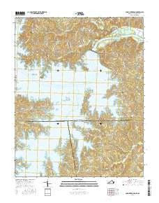 John H Kerr Dam Virginia Current topographic map, 1:24000 scale, 7.5 X 7.5 Minute, Year 2016