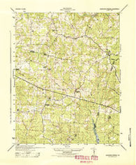 Johnsons Springs Virginia Historical topographic map, 1:31680 scale, 7.5 X 7.5 Minute, Year 1944