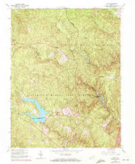 Joplin Virginia Historical topographic map, 1:24000 scale, 7.5 X 7.5 Minute, Year 1966