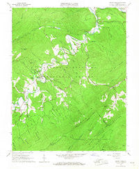 Jordan Mines Virginia Historical topographic map, 1:24000 scale, 7.5 X 7.5 Minute, Year 1966