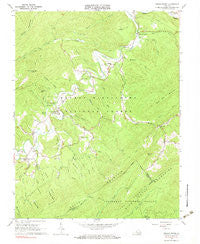 Jordan Mines Virginia Historical topographic map, 1:24000 scale, 7.5 X 7.5 Minute, Year 1966