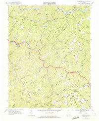 Keen Mountain Virginia Historical topographic map, 1:24000 scale, 7.5 X 7.5 Minute, Year 1968