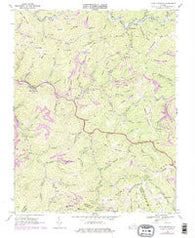 Keen Mountain Virginia Historical topographic map, 1:24000 scale, 7.5 X 7.5 Minute, Year 1968