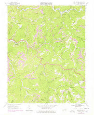 Keen Mountain Virginia Historical topographic map, 1:24000 scale, 7.5 X 7.5 Minute, Year 1968