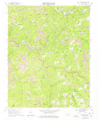 Keen Mountain Virginia Historical topographic map, 1:24000 scale, 7.5 X 7.5 Minute, Year 1968