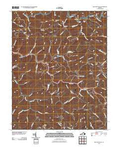 Keen Mountain Virginia Historical topographic map, 1:24000 scale, 7.5 X 7.5 Minute, Year 2010