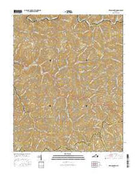 Keen Mountain Virginia Current topographic map, 1:24000 scale, 7.5 X 7.5 Minute, Year 2016