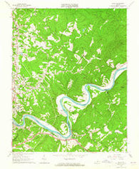 Kelly Virginia Historical topographic map, 1:24000 scale, 7.5 X 7.5 Minute, Year 1963