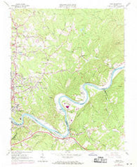 Kelly Virginia Historical topographic map, 1:24000 scale, 7.5 X 7.5 Minute, Year 1963