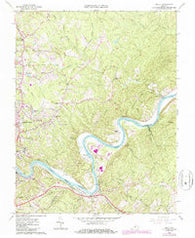 Kelly Virginia Historical topographic map, 1:24000 scale, 7.5 X 7.5 Minute, Year 1963