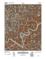 Kelly Virginia Historical topographic map, 1:24000 scale, 7.5 X 7.5 Minute, Year 2010