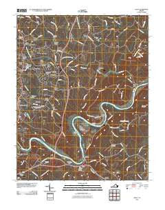 Kelly Virginia Historical topographic map, 1:24000 scale, 7.5 X 7.5 Minute, Year 2010