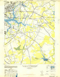 Kempsville Virginia Historical topographic map, 1:24000 scale, 7.5 X 7.5 Minute, Year 1948