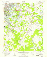 Kempsville Virginia Historical topographic map, 1:24000 scale, 7.5 X 7.5 Minute, Year 1955