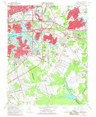 Kempsville Virginia Historical topographic map, 1:24000 scale, 7.5 X 7.5 Minute, Year 1965