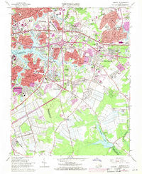 Kempsville Virginia Historical topographic map, 1:24000 scale, 7.5 X 7.5 Minute, Year 1965