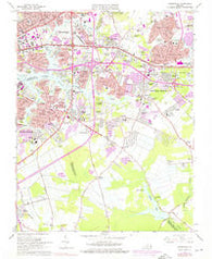 Kempsville Virginia Historical topographic map, 1:24000 scale, 7.5 X 7.5 Minute, Year 1965