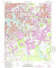 Kempsville Virginia Historical topographic map, 1:24000 scale, 7.5 X 7.5 Minute, Year 1965