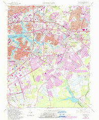 Kempsville Virginia Historical topographic map, 1:24000 scale, 7.5 X 7.5 Minute, Year 1965