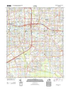 Kempsville Virginia Historical topographic map, 1:24000 scale, 7.5 X 7.5 Minute, Year 2013