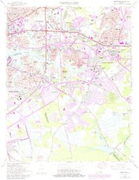 Kempsville Virginia Historical topographic map, 1:24000 scale, 7.5 X 7.5 Minute, Year 1965