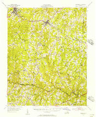 Kenbridge Virginia Historical topographic map, 1:62500 scale, 15 X 15 Minute, Year 1955