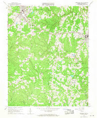 Kenbridge West Virginia Historical topographic map, 1:24000 scale, 7.5 X 7.5 Minute, Year 1966