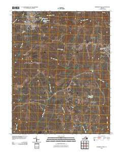 Kenbridge West Virginia Historical topographic map, 1:24000 scale, 7.5 X 7.5 Minute, Year 2010