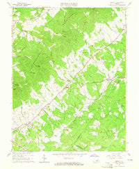 Keswick Virginia Historical topographic map, 1:24000 scale, 7.5 X 7.5 Minute, Year 1964